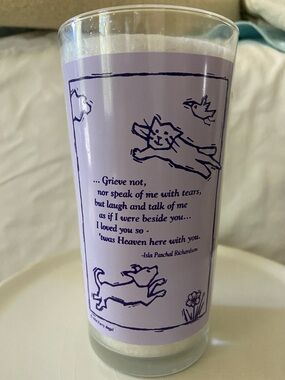 Memorial Cat Dod Pet Glass Candle